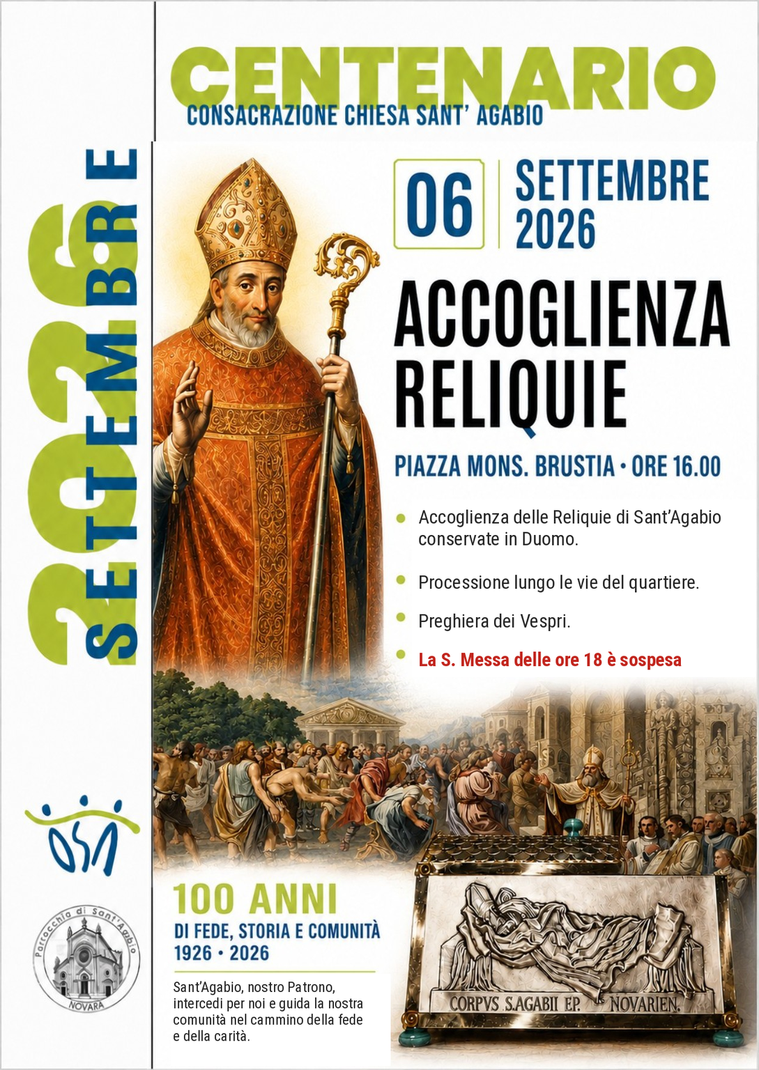 Locandina: CENTENARIO- 6 Settembre 2026