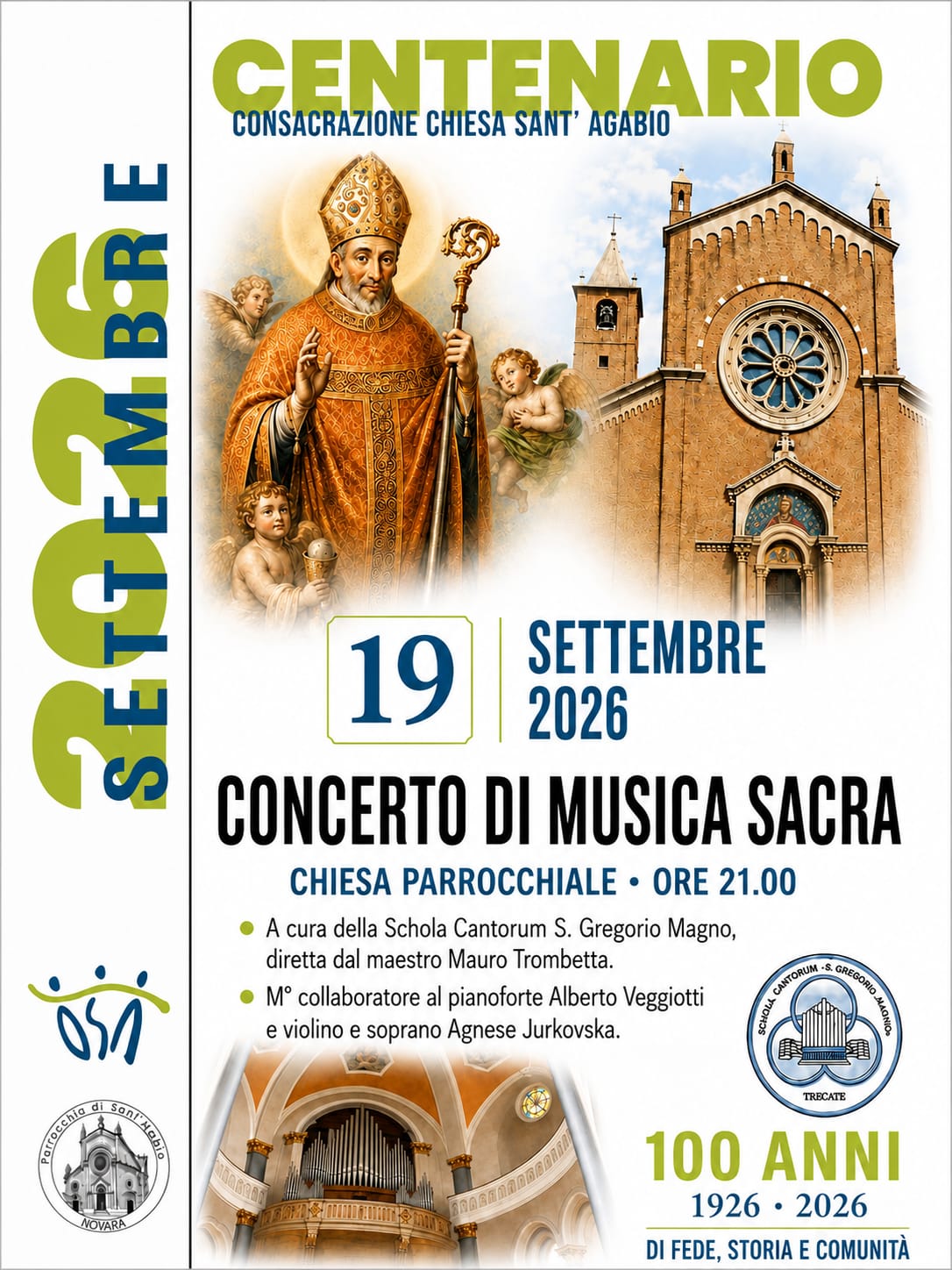 Locandina: CENTENARIO- Concerto di Musica Sacra